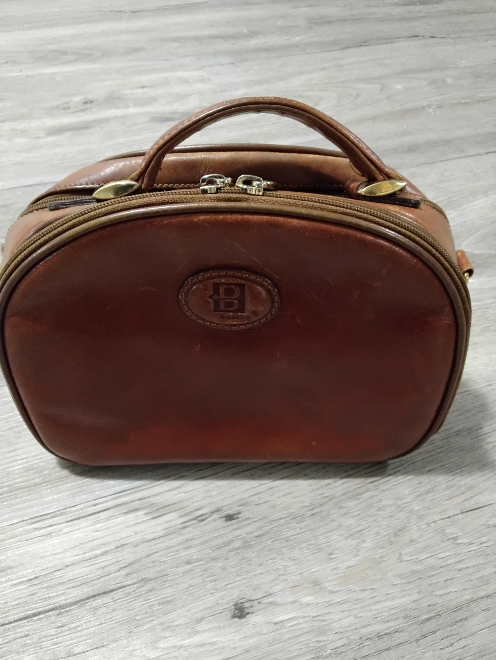 Vintage BASIDO Leather Dome Top-Handle Bag
